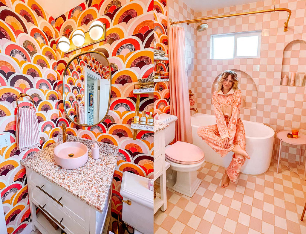 Dream pink bathroom rennovation