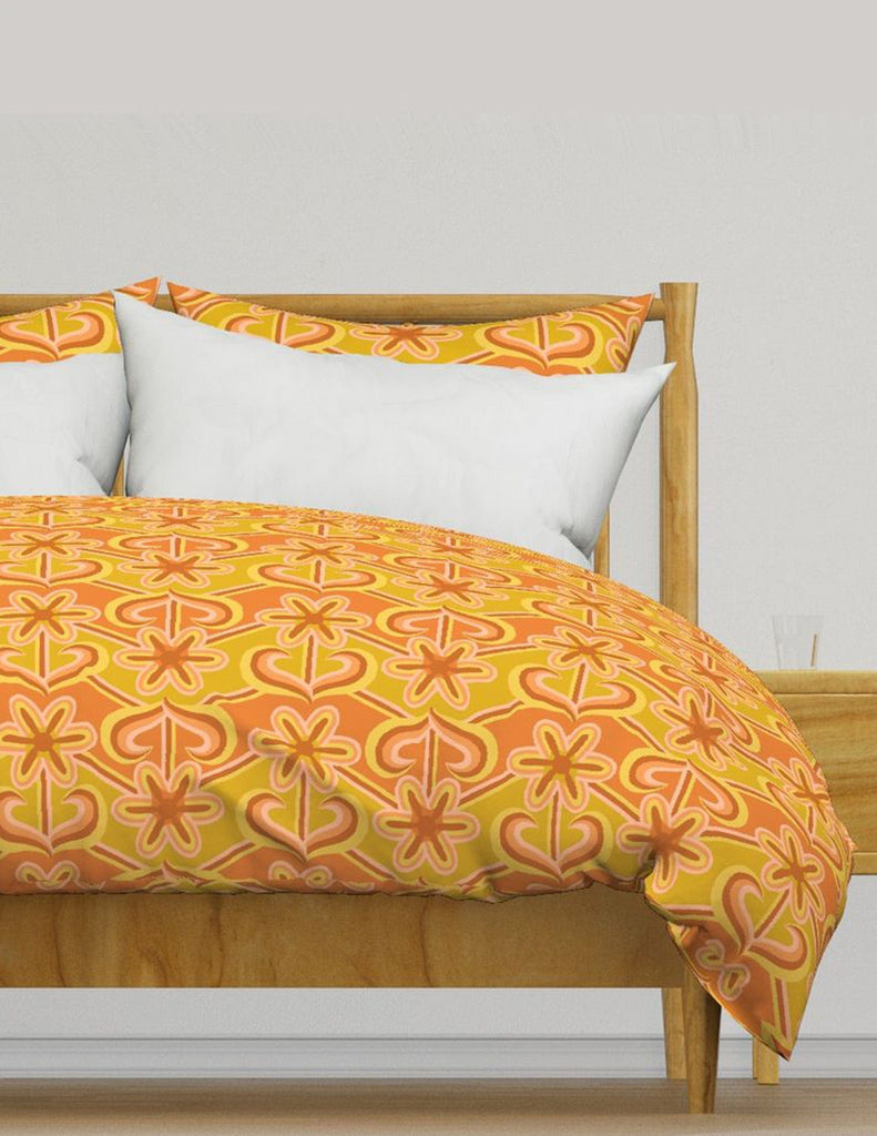 Sunny Chevy -  Bedding - Hot Pink & Red Retro