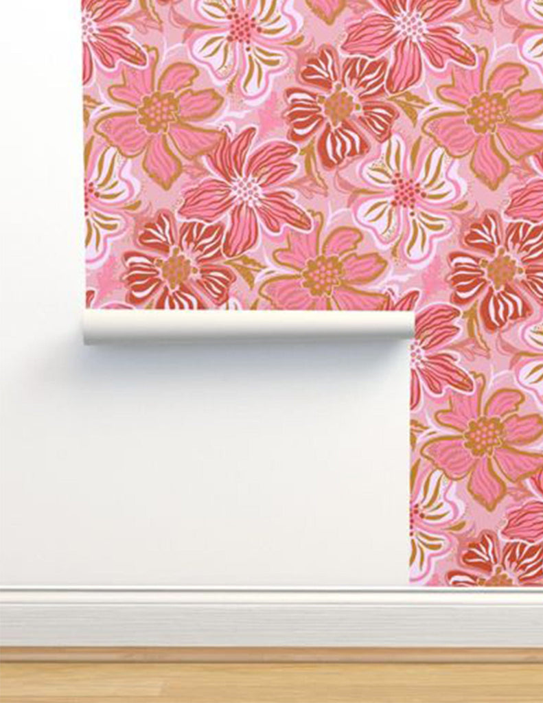 Pollen Prance -  Wallpaper - Pink