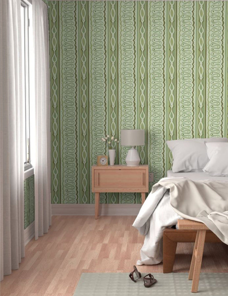 Dot & Line - Wallpaper - Green