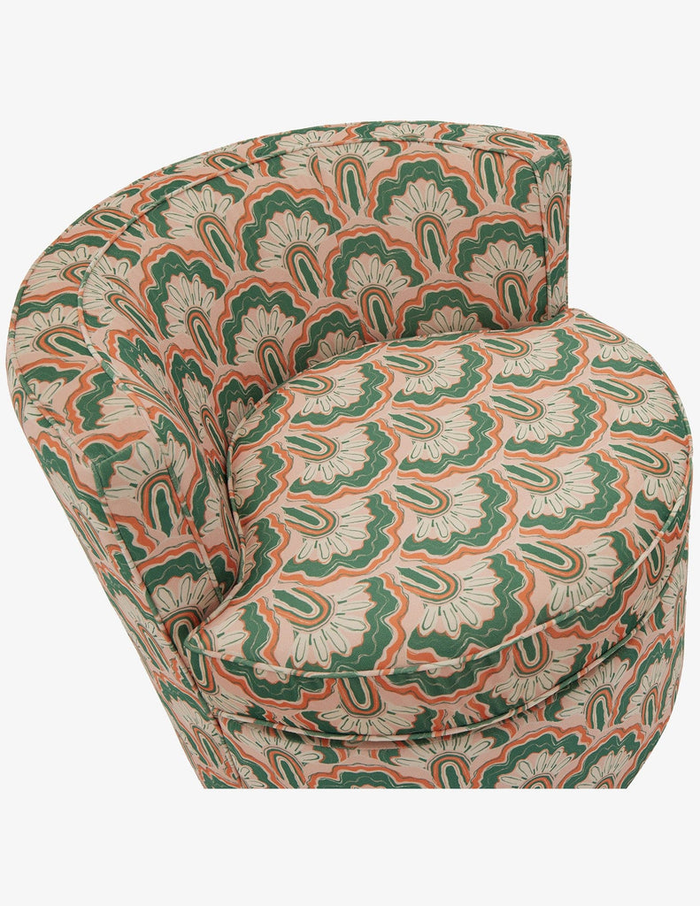 Deco Peacock Carly Swivel Chair