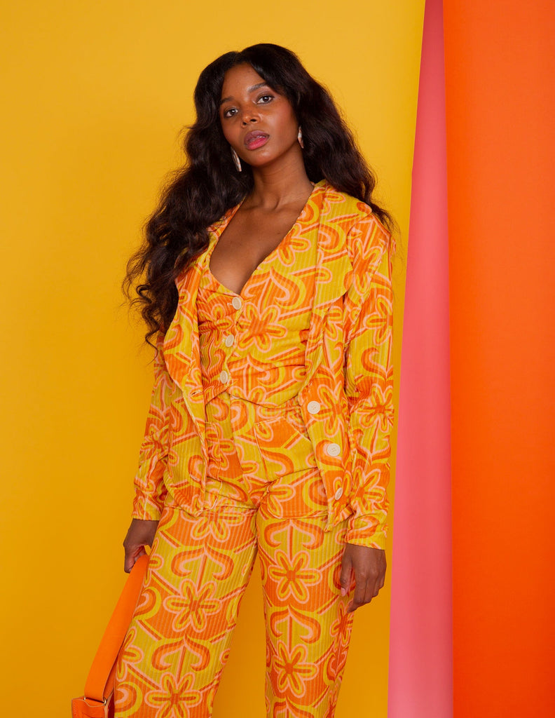 Sunny Chevy Wavy Suit Jacket