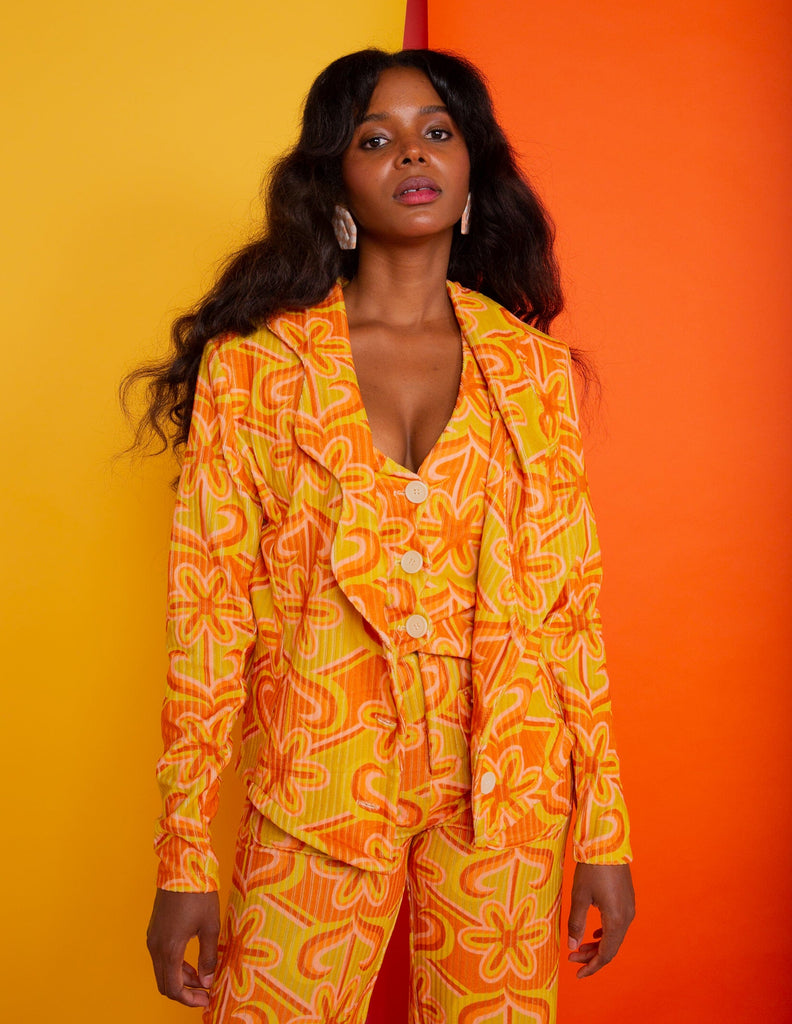 Sunny Chevy Wavy Suit Jacket